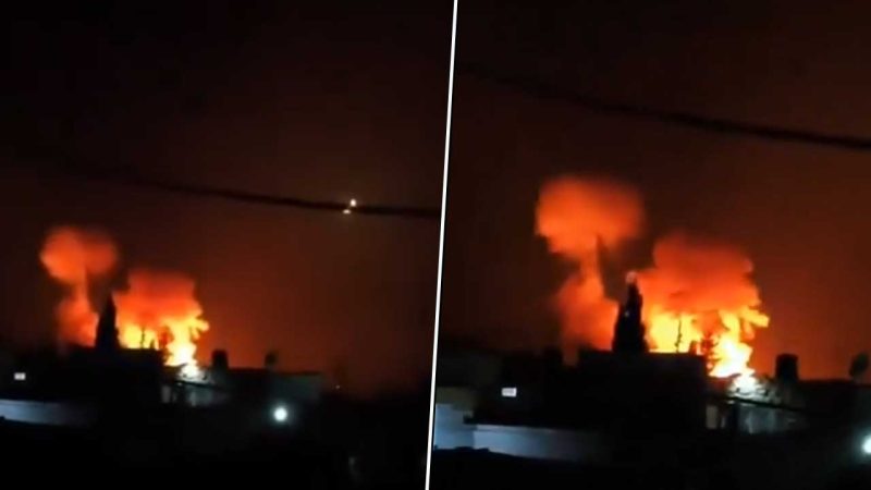 اسرائیل نے شام کی راجدھانی، وسطی اور مغربی صوبوں پر فضائی حملے کیے