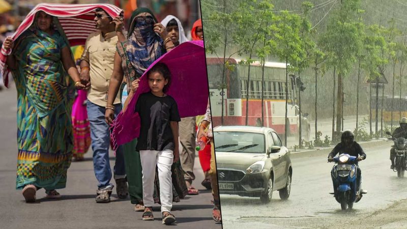 حیدرآباد میں دن کی شدید گرمی اور رات میں موسلا دھار بارش۔موسم کی غیر متوقع تبدیلی