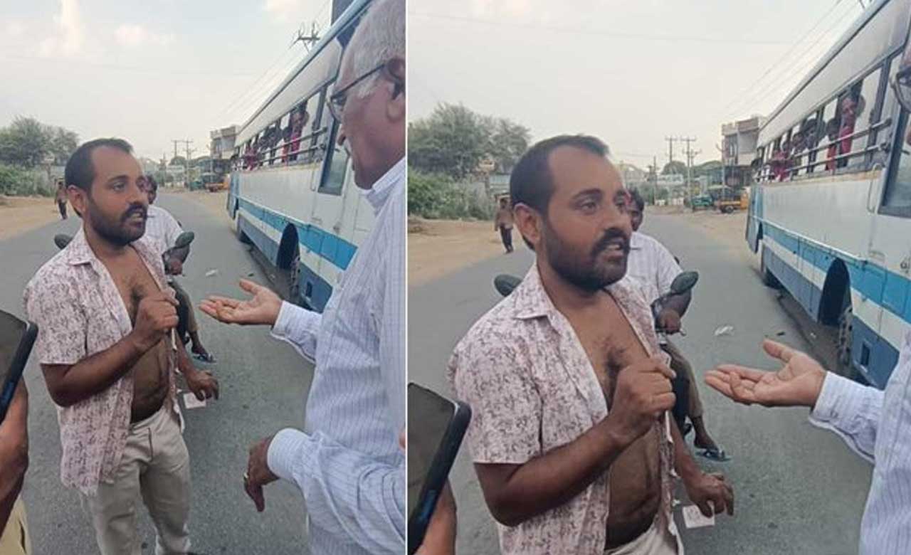 تلنگانہ: آرٹی سی بس میں مفت سفر کی سہولت،کنڈکٹرکا ایک شخص سے جھگڑا