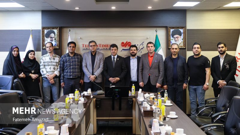 ترک رکن پارلیمنٹ کا مہر نیوز ایجنسی کے دفتر کا دورہ