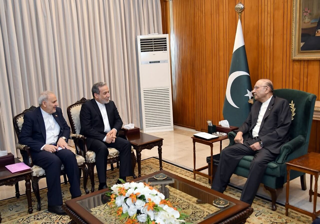 پاکستانی صدر سے ایرانی وزیر خارجہ کی ملاقات، پاک بھارت کشیدگی پر گفتگو