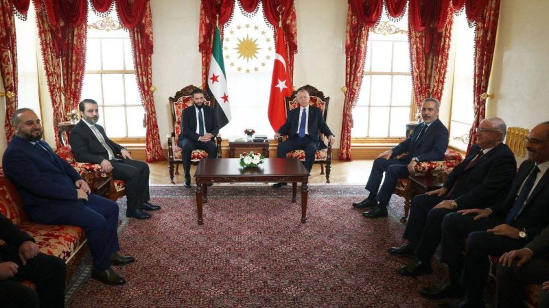 الجولانی کی اردگان سے ملاقات، علاقائی صورت حال پر تبادلہ خیال