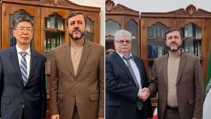 ایرانی نائب وزیر خارجہ کی روسی اور چینی سفیروں سے ملاقات، علاقائی تعاون پر تبادلہ خیال