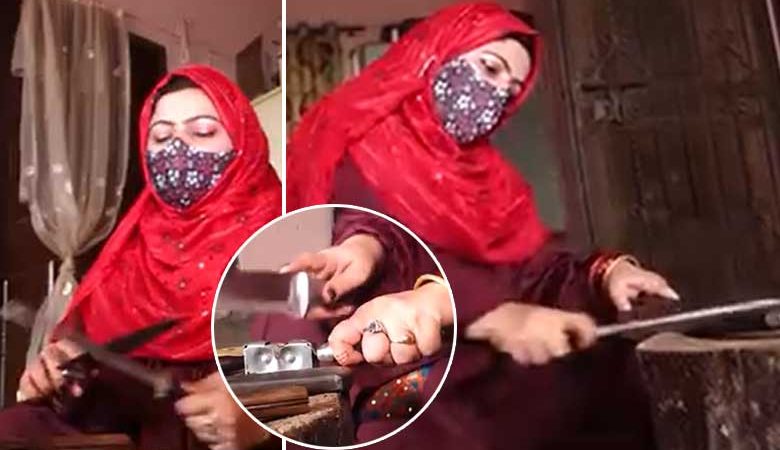 خاتون قصاب کی بکنگ شروع: ایک خاتون جو شوق کو بنا بیٹھی اپنا پیشہ (ویڈیو)