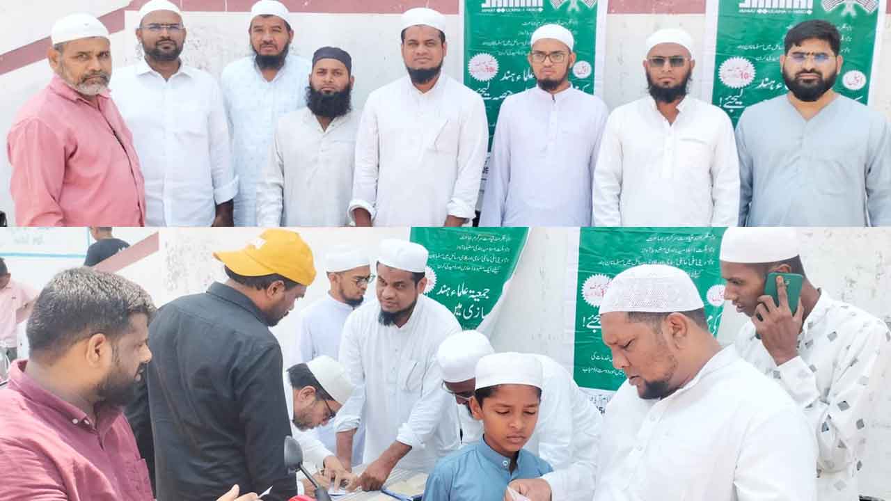 جمعیۃ علماء ہند کی ملک گیرممبرسازی مہم، مسجد ِرحمت بودھن میں مسلمانوں کی کثیر تعداد نے ممبرشپ حاصل کی