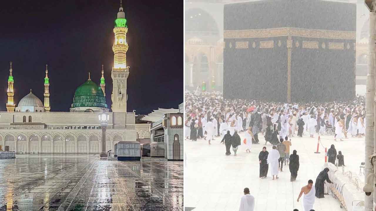مکہ اور مدینہ میں تیز ہوا اور بارش کی پیش قیاسی