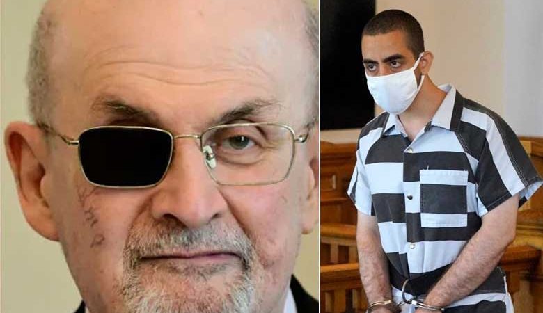 ملعون سلمان رشدی پر حملہ آور کو طویل قید کی سزا سنائی گئی