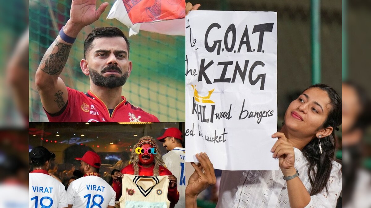 چناسوامی میں مداحوں کا کوہلی کو ’وراٹ‘سلام، 18 سال بعد RCB رقم کرے گی تاریخ!
