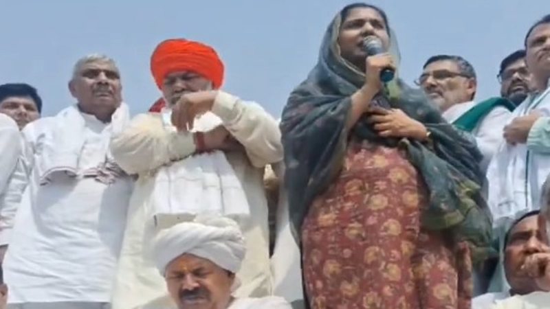 ’راکیش ٹکیت پر حملہ کرنے والے دہشت گرد سے کم نہیں‘، مہاپنچایت میں رکن پارلیمنٹ اقرا حسن کا جذباتی خطاب