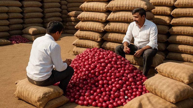 پہلے نرخ گرے، اب بارش نے برباد کیا، مہاراشٹر میں پیاز کاشتکاروں کی دوہری مصیبت